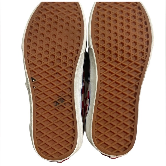 Red White Blue Custom Vans Size 8.5 - Picture 5 of 6